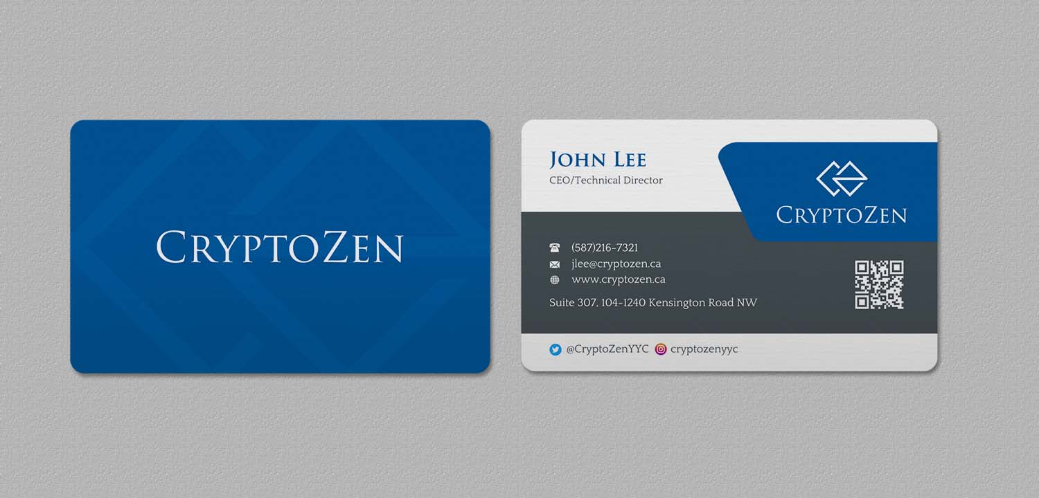 Business Card Design by INDIAN_Ashok for CryptoZen | Design #19262134