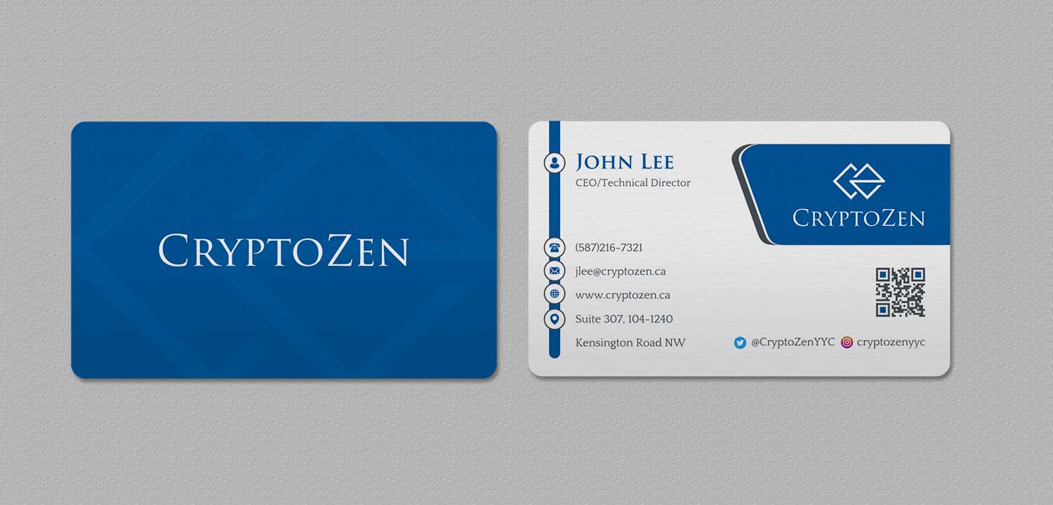 Business Card Design by INDIAN_Ashok for CryptoZen | Design #19262135