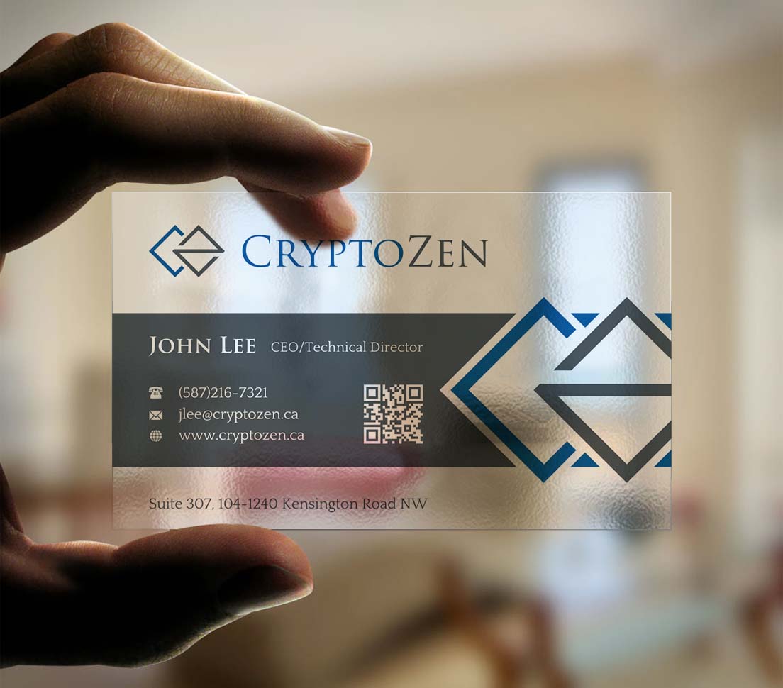 Business Card Design by INDIAN_Ashok for CryptoZen | Design #19262144