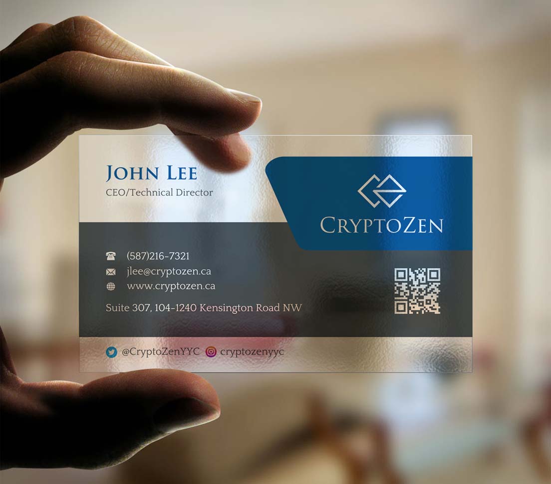 Business Card Design by INDIAN_Ashok for CryptoZen | Design #19262156