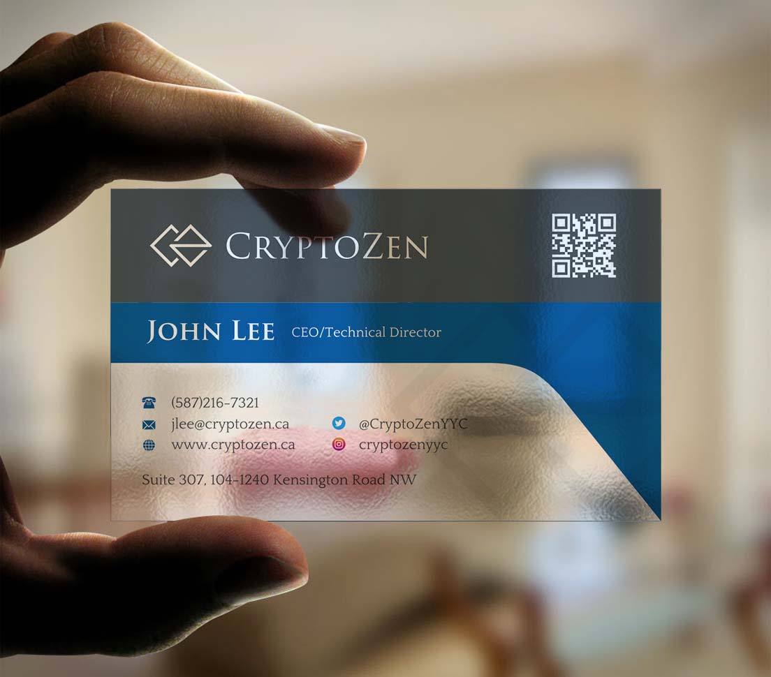 Business Card Design by INDIAN_Ashok for CryptoZen | Design #19262159