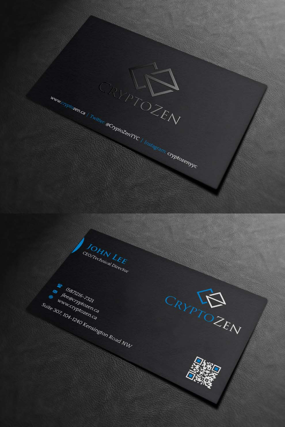 Business Card Design by INDIAN_Ashok for CryptoZen | Design #19262436