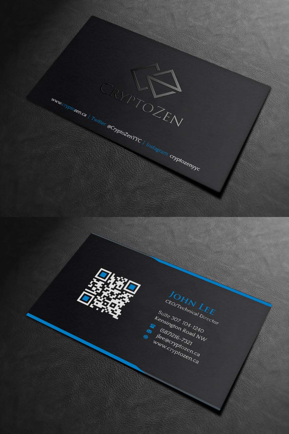 Business Card Design by INDIAN_Ashok for CryptoZen | Design #19262447