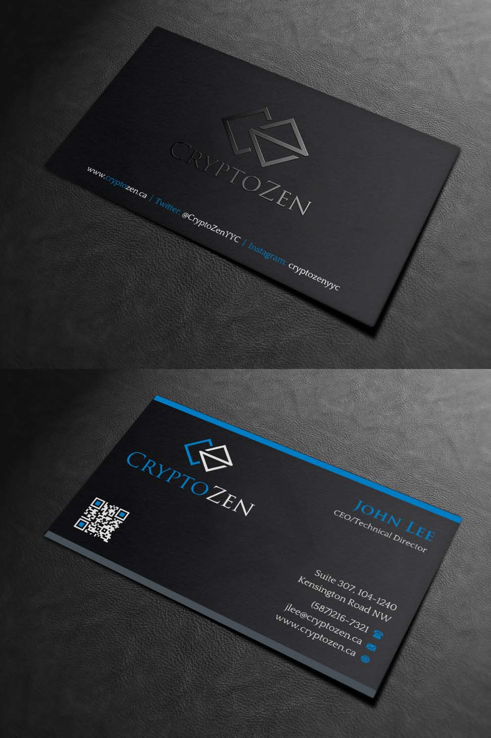 Business Card Design by INDIAN_Ashok for CryptoZen | Design #19262448