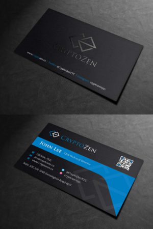 Business Card Design by INDIAN_Ashok for CryptoZen | Design: #19262449