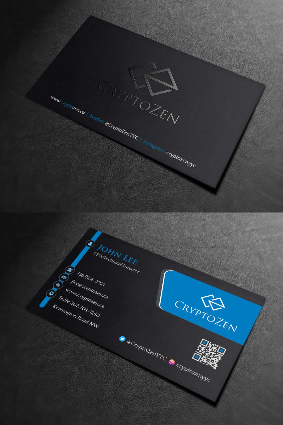Business Card Design by INDIAN_Ashok for CryptoZen | Design #19262452