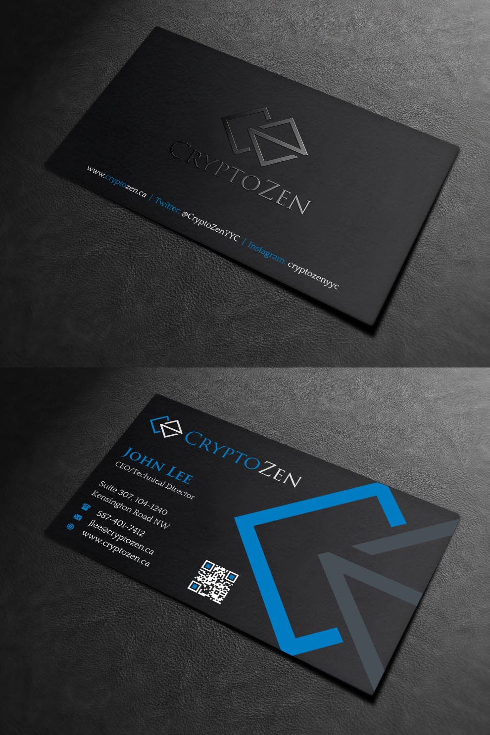 Business Card Design by INDIAN_Ashok for CryptoZen | Design #19270668