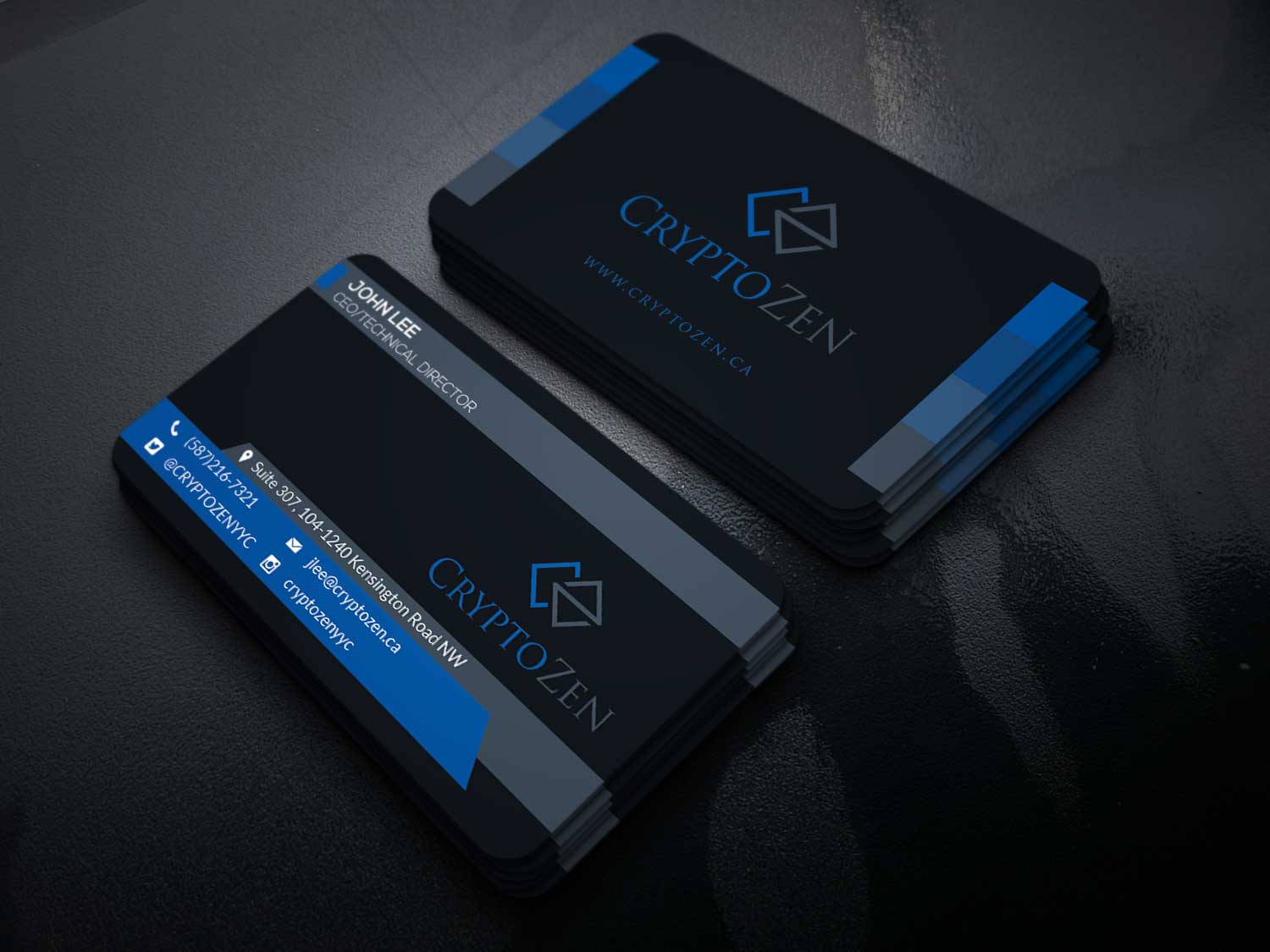 Business Card Design by Riz' for CryptoZen | Design #19259523