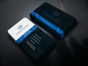 Business Card Professional Clean - Cryptozen | Business Card Design by Riz'