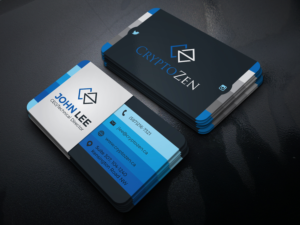 Business Card Professional Clean - Cryptozen | Business Card Design by JK18