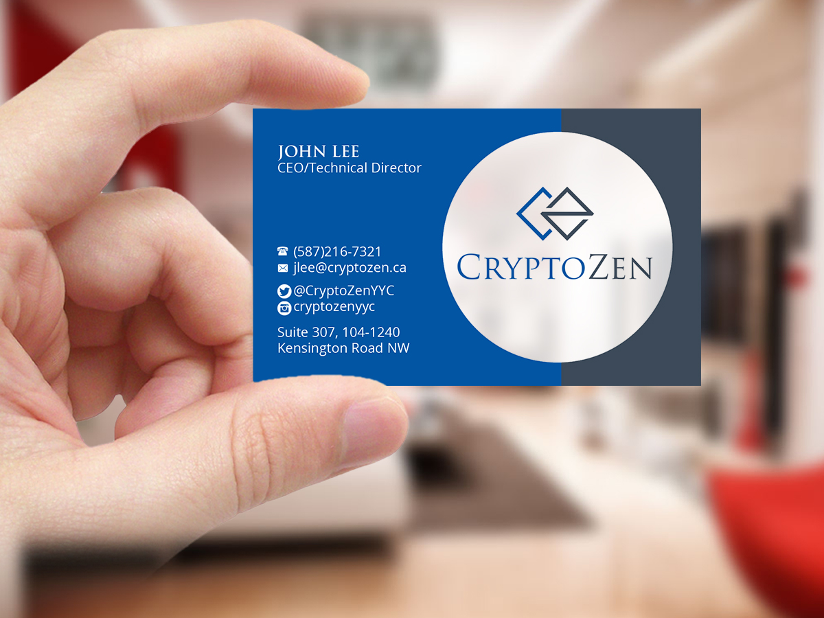 Business Card Design by Creations Box 2015 for CryptoZen | Design #19266203