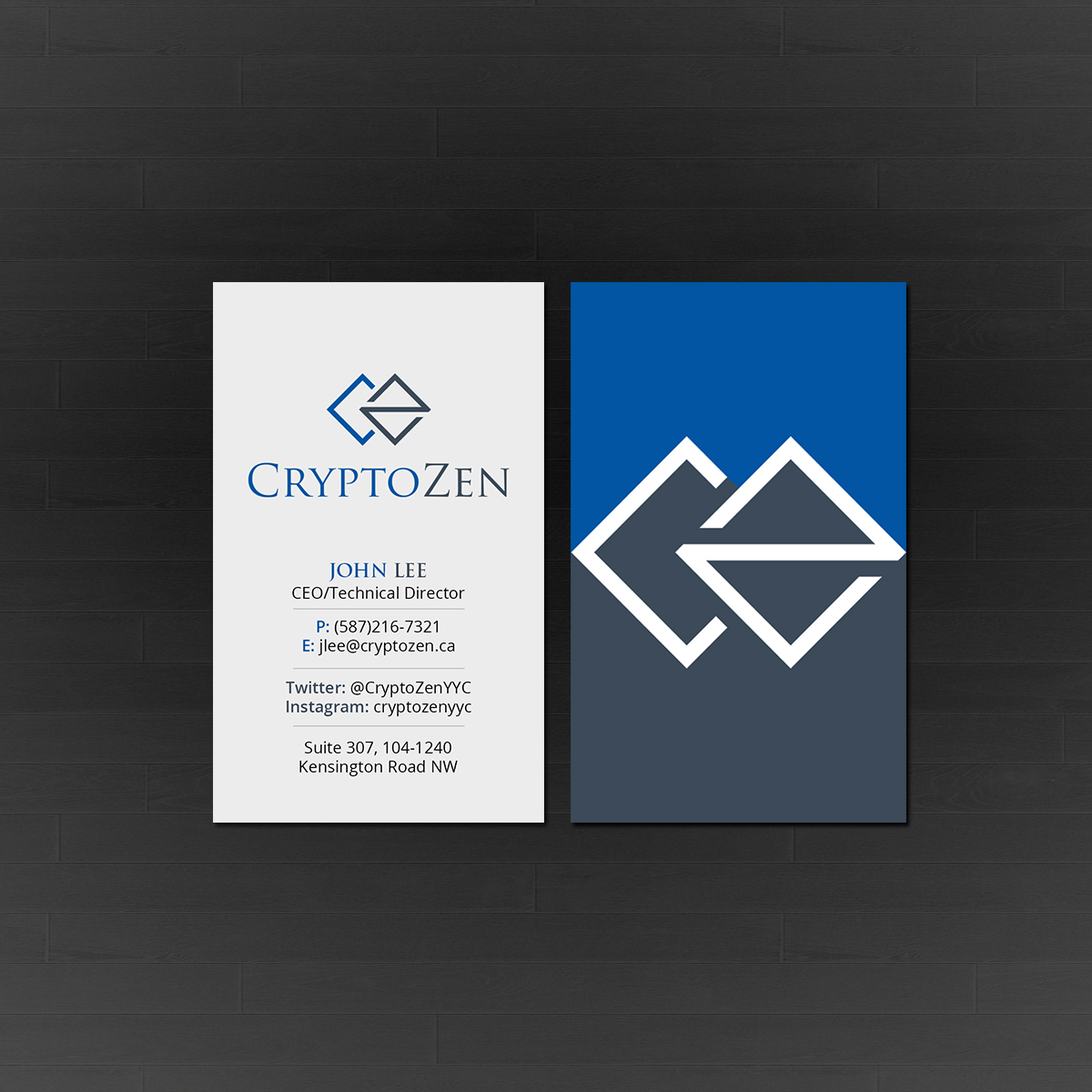 Business Card Design by Creations Box 2015 for CryptoZen | Design #19266206