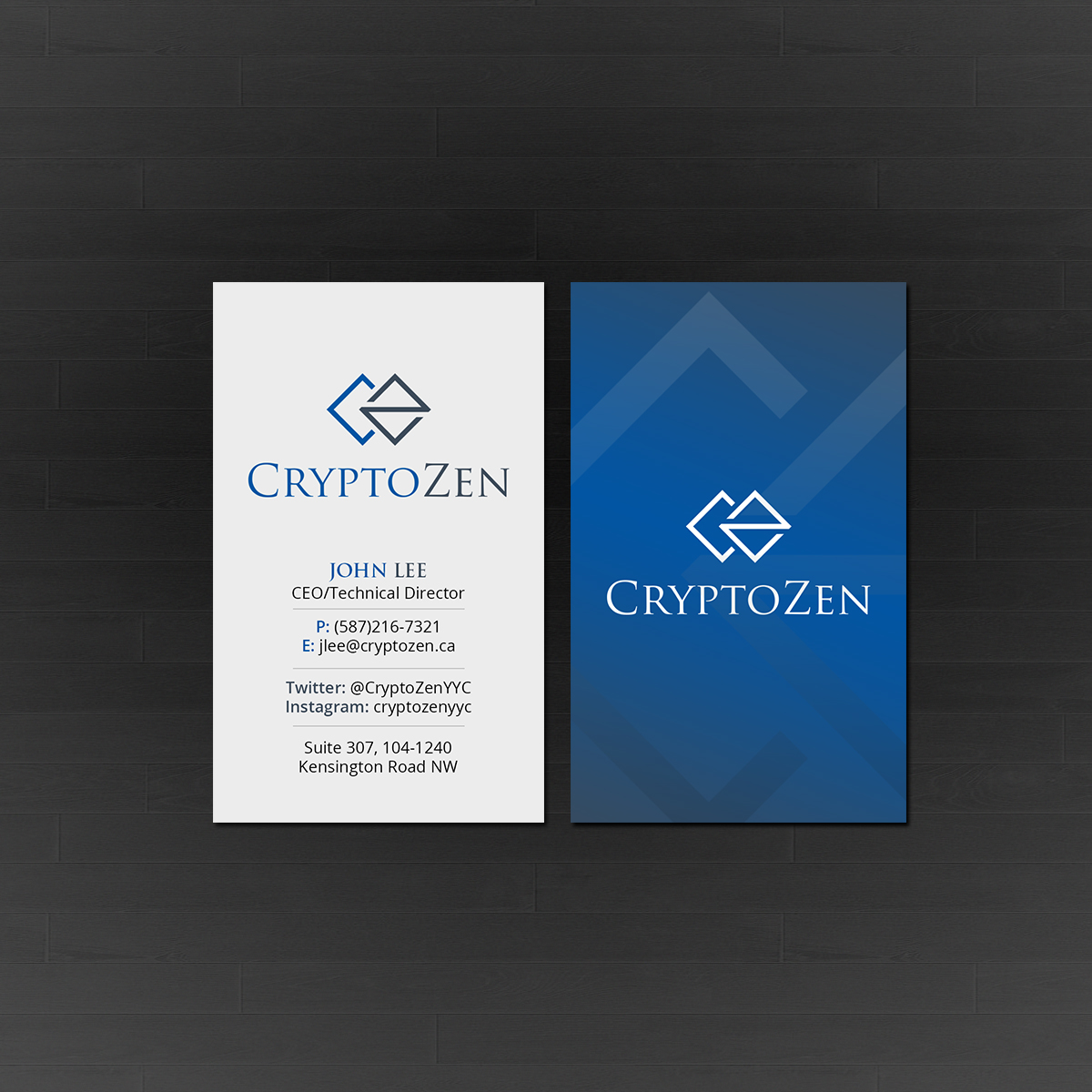 Business Card Design by Creations Box 2015 for CryptoZen | Design #19266207