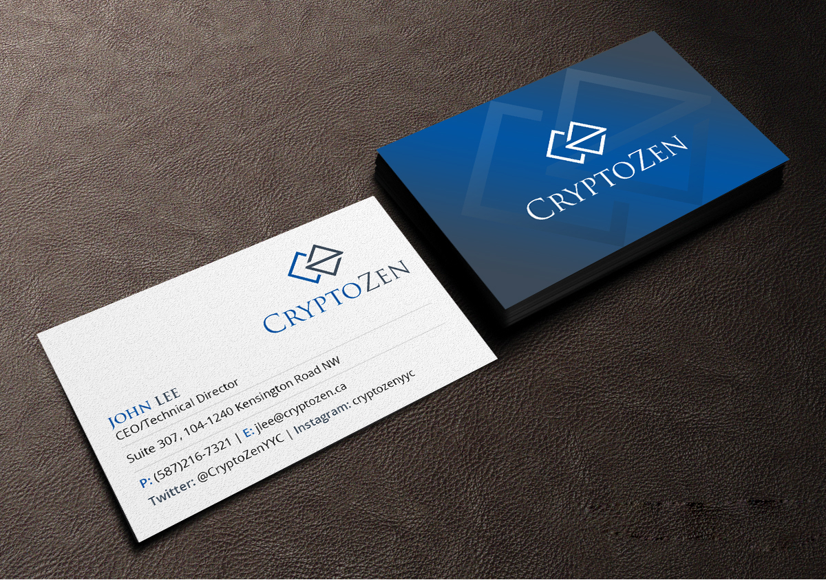 Business Card Design by Creations Box 2015 for CryptoZen | Design #19266228