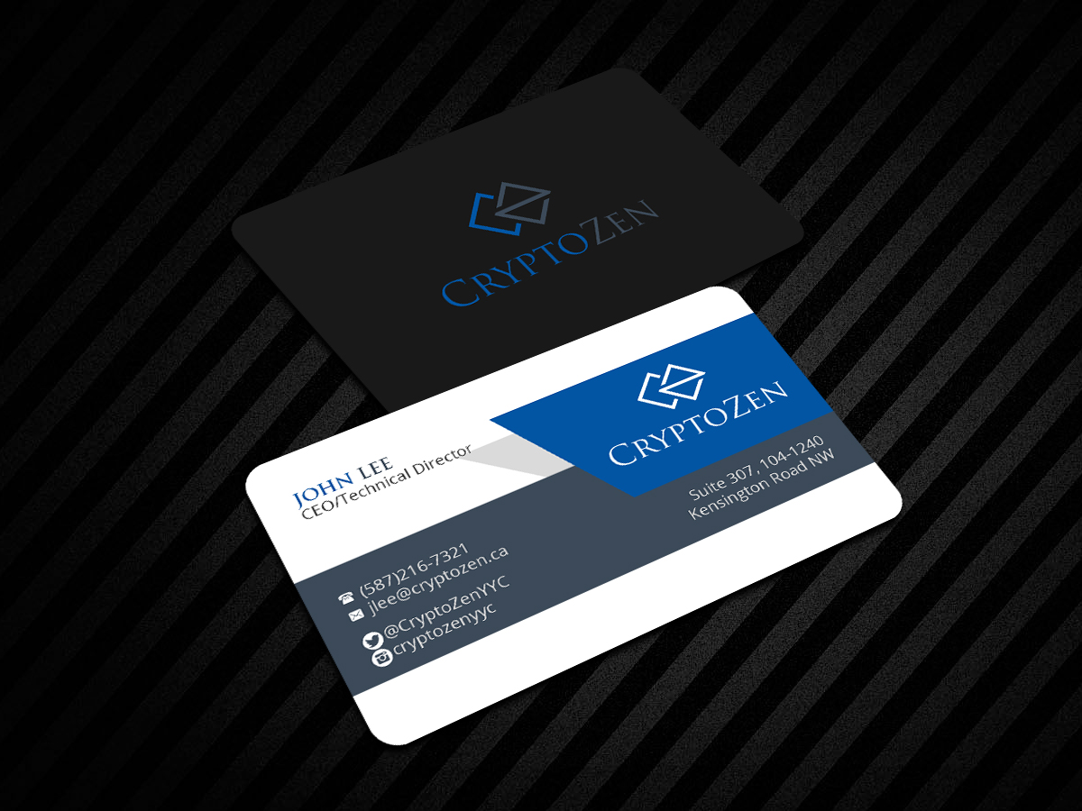 Design de Carte de Visite par Creations Box 2015 pour CryptoZen | Design #19267105