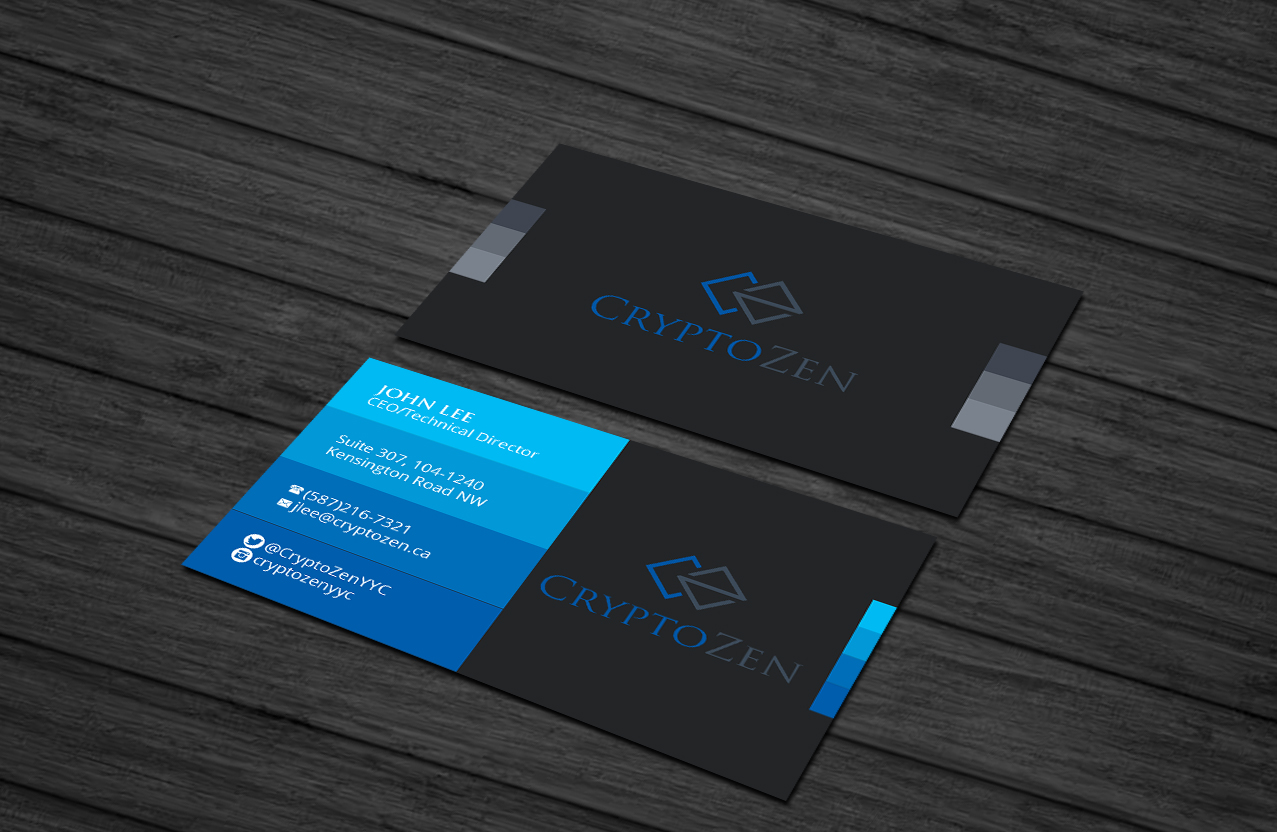 Design de Carte de Visite par Creations Box 2015 pour CryptoZen | Design #19267106