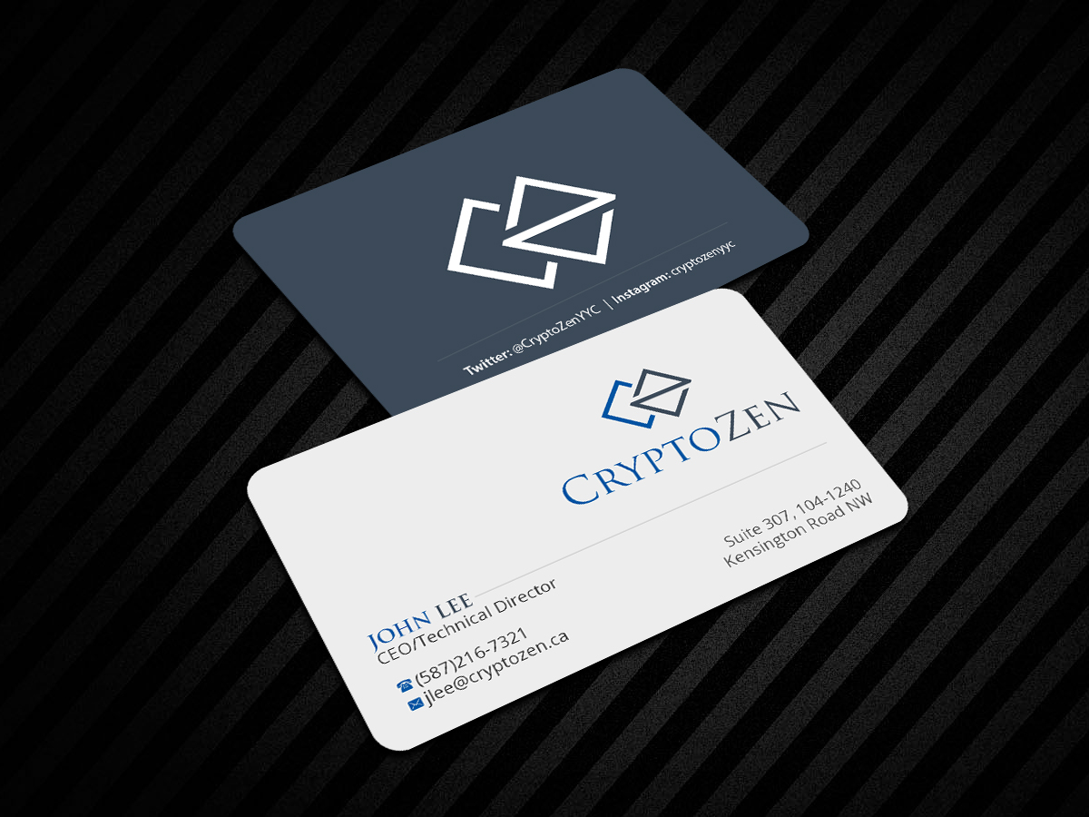 Business Card Design by Creations Box 2015 for CryptoZen | Design #19267123