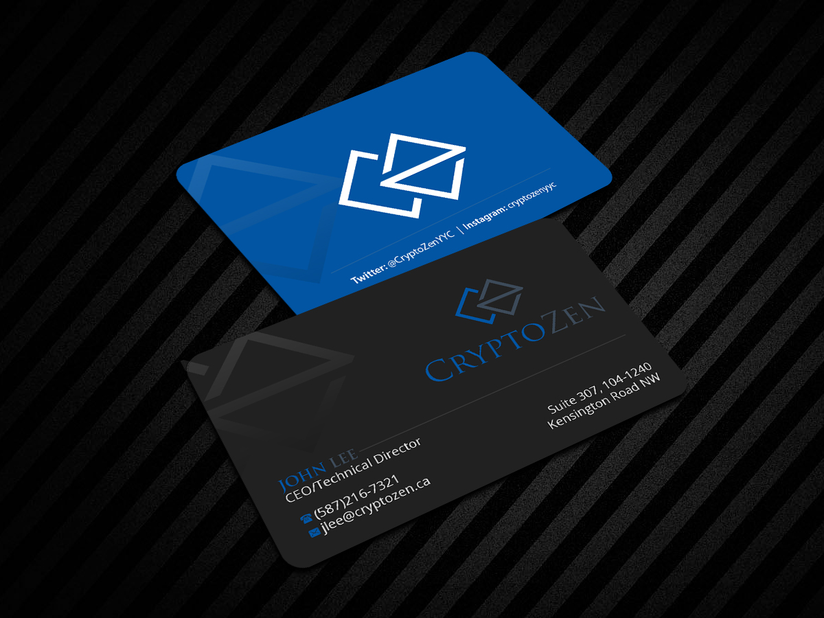 Design de Carte de Visite par Creations Box 2015 pour CryptoZen | Design #19267124