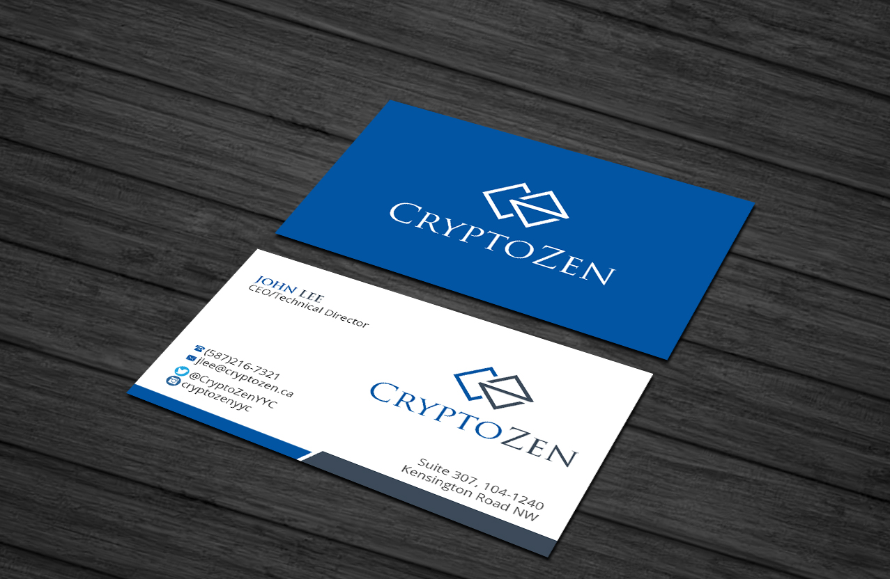 Business Card Design by Creations Box 2015 for CryptoZen | Design #19267126