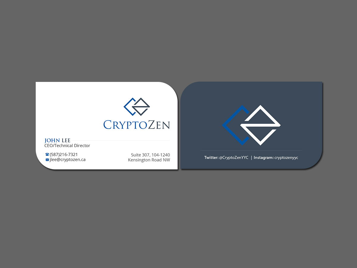 Design de Carte de Visite par Creations Box 2015 pour CryptoZen | Design #19267127