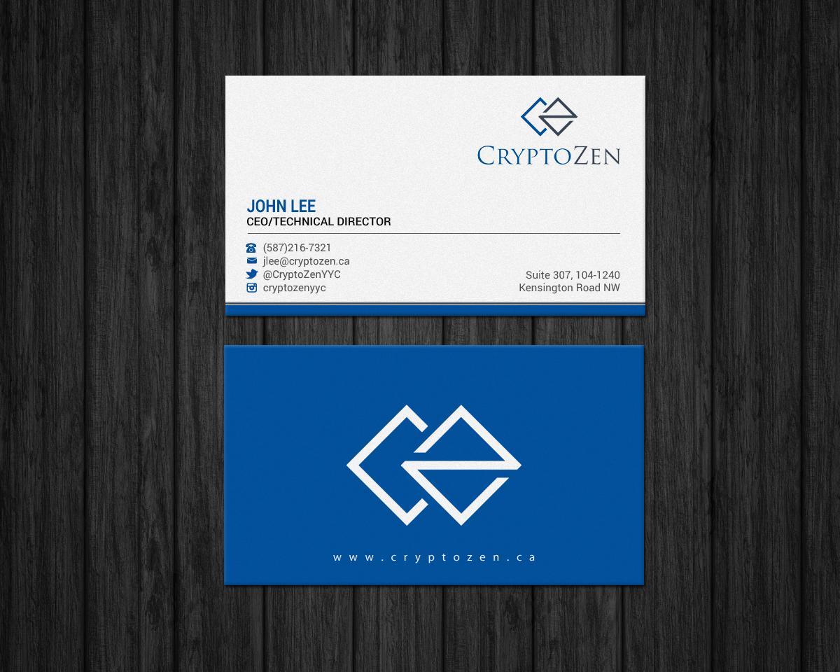 Diseño de Tarjeta de Presentación por Brand aid para CryptoZen | Diseño #19260419