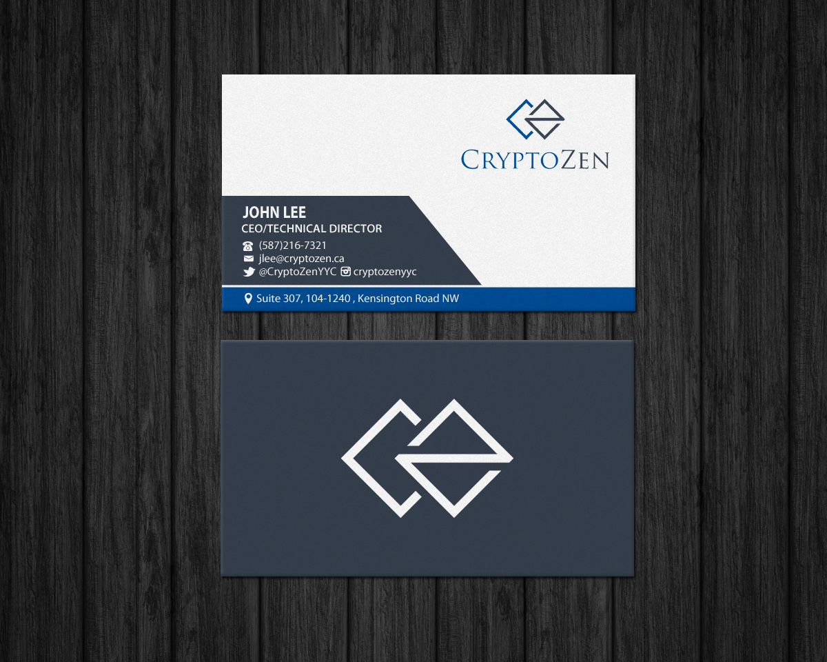 Visitenkarten-Design von Brand aid für CryptoZen | Design #19260428