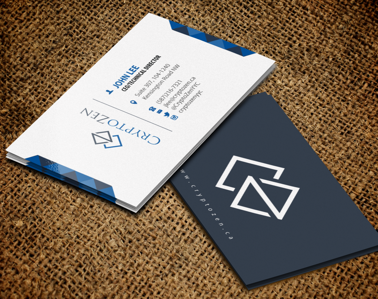 Diseño de Tarjeta de Presentación por Brand aid para CryptoZen | Diseño #19260440