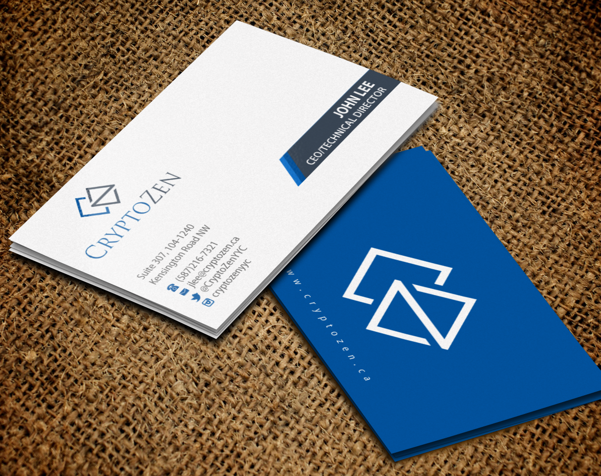 Business Card Design by Brand aid for CryptoZen | Design #19261280