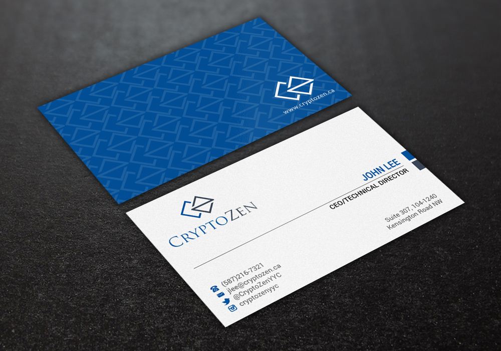 Diseño de Tarjeta de Presentación por Brand aid para CryptoZen | Diseño #19264485