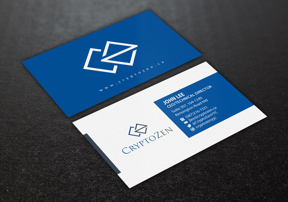 Diseño de Tarjeta de Presentación por Brand aid para CryptoZen | Diseño #19264492