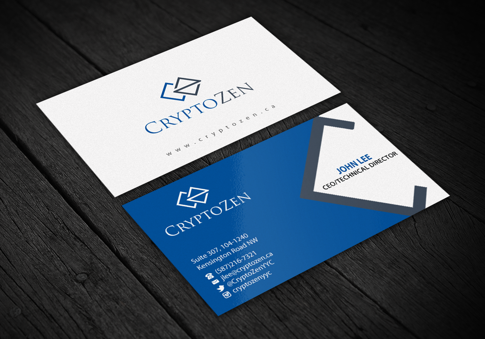 Business Card Design by Brand aid for CryptoZen | Design #19264493