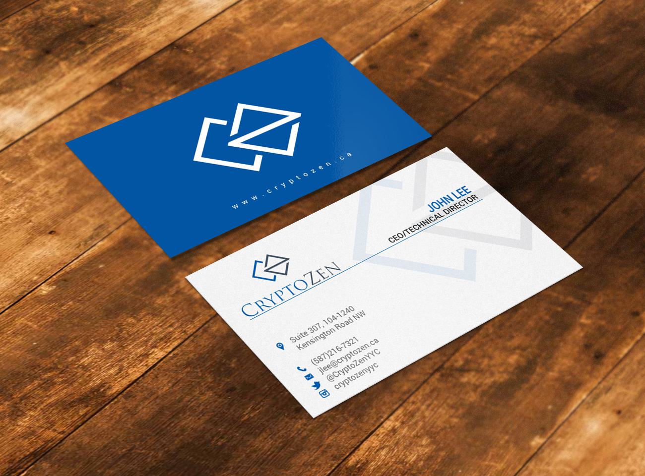 Visitenkarten-Design von chandrayaan.creative für CryptoZen | Design #19260583