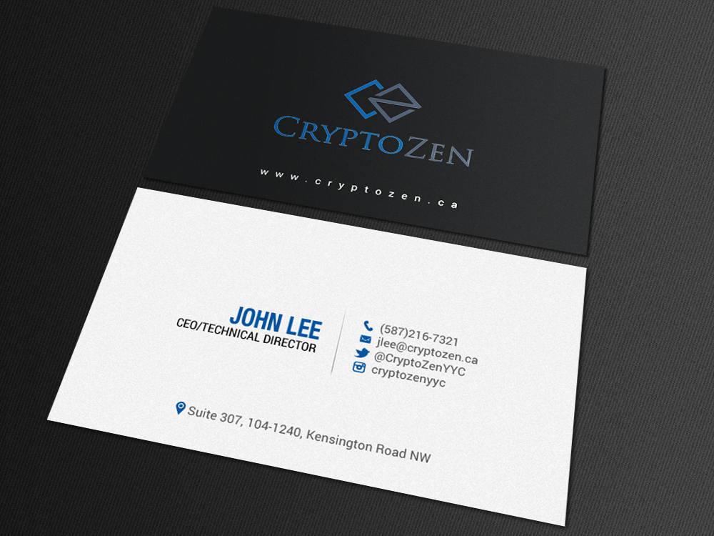 Business Card Design by chandrayaan.creative for CryptoZen | Design #19264629