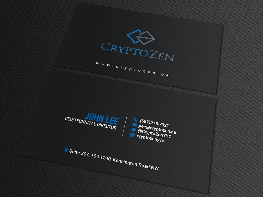Business Card Design by chandrayaan.creative for CryptoZen | Design #19264630