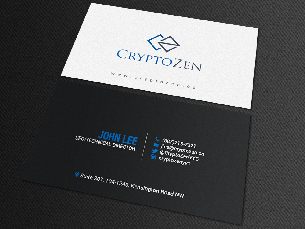 Business Card Design by chandrayaan.creative for CryptoZen | Design #19264631
