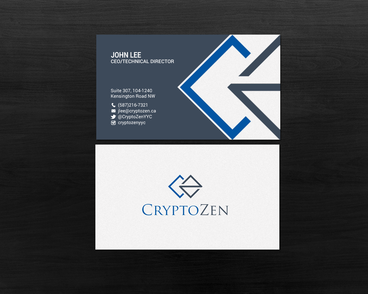 Business Card Design by chandrayaan.creative for CryptoZen | Design #19264634