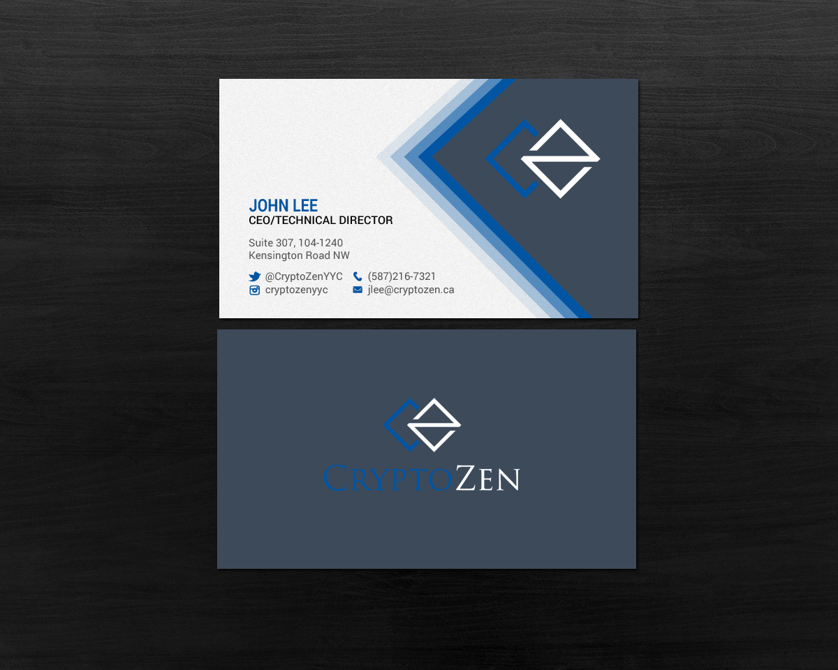 Business Card Design by chandrayaan.creative for CryptoZen | Design #19264635