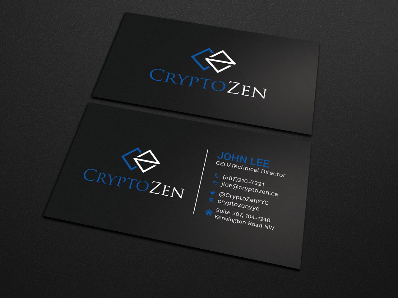 Visitenkarten-Design von Tripti Ranjan Gain für CryptoZen | Design #19260842