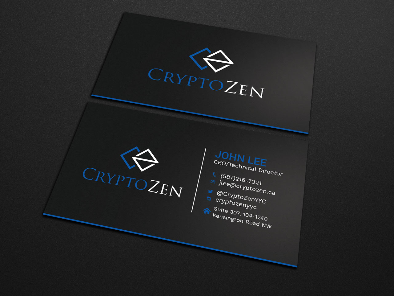 Business Card Design by Tripti Ranjan Gain for CryptoZen | Design #19260844
