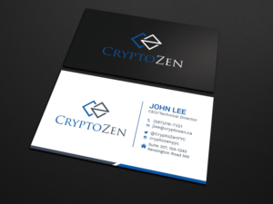 Business Card Design by Tripti Ranjan Gain for CryptoZen | Design: #19260851