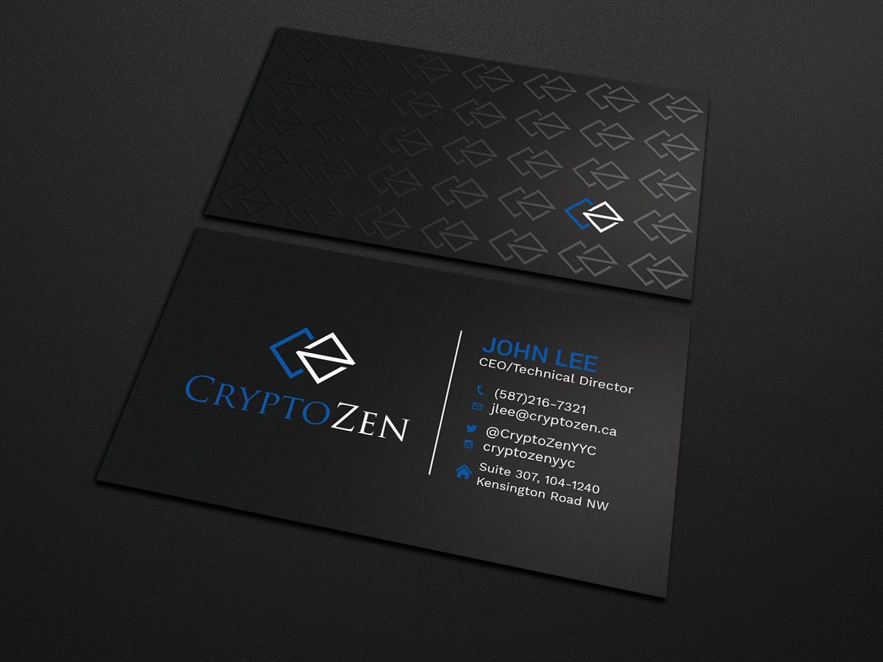 Diseño de Tarjeta de Presentación por Tripti Ranjan Gain para CryptoZen | Diseño #19260852