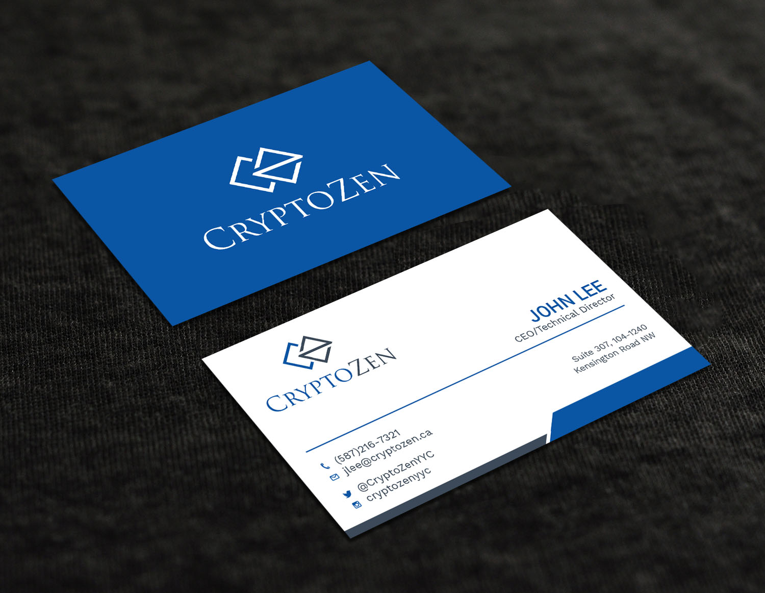 Business Card Design by Tripti Ranjan Gain for CryptoZen | Design #19260876