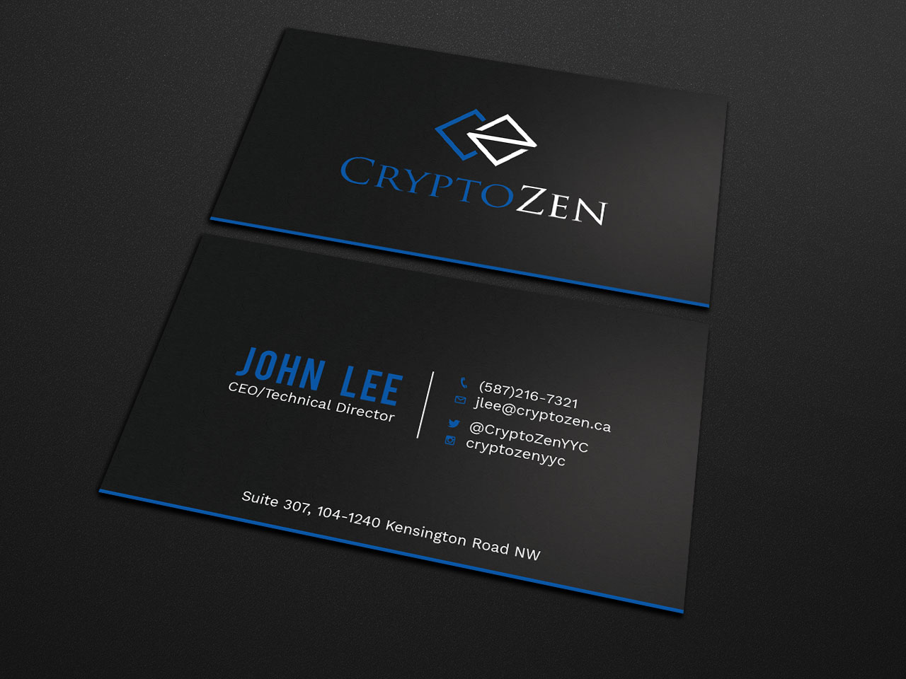 Diseño de Tarjeta de Presentación por Tripti Ranjan Gain para CryptoZen | Diseño #19260878