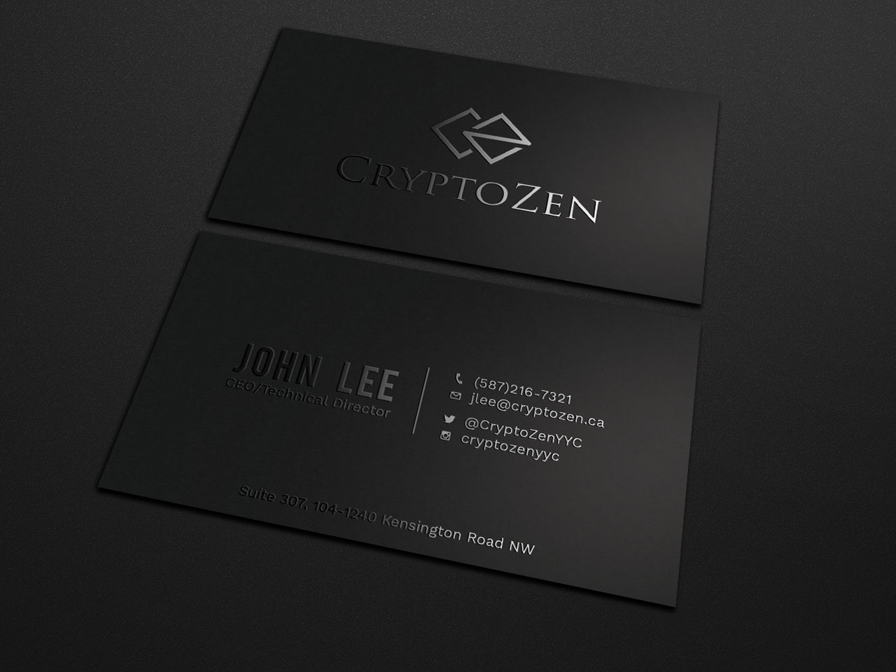 Diseño de Tarjeta de Presentación por Tripti Ranjan Gain para CryptoZen | Diseño #19260881