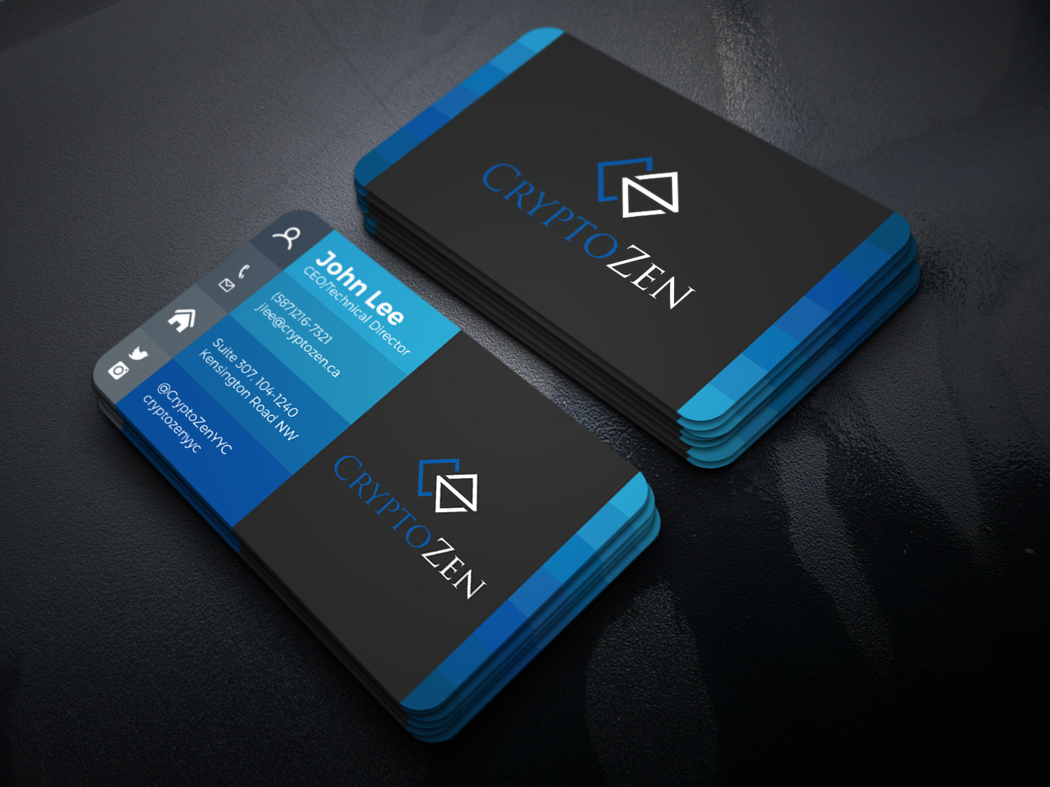 Business Card Design by Tripti Ranjan Gain for CryptoZen | Design #19260893