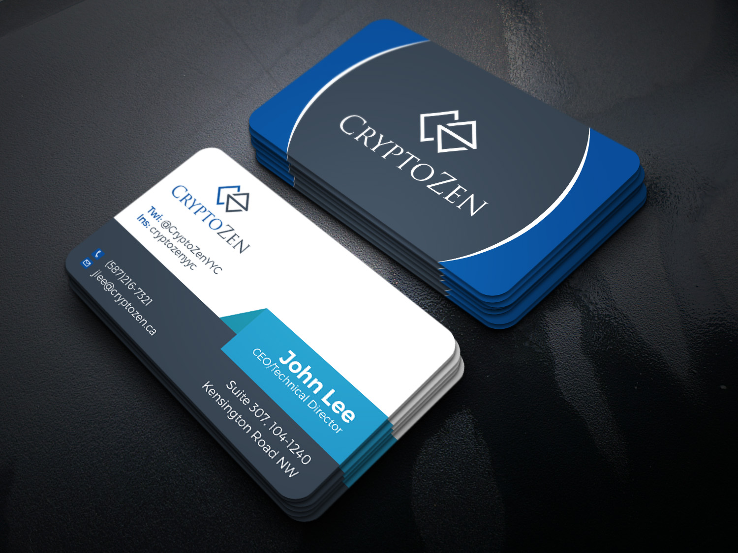Business Card Design by Tripti Ranjan Gain for CryptoZen | Design #19260900