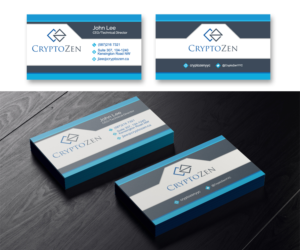 Business Card Professional Clean - Cryptozen | Diseño de Tarjeta de Presentación por vpt_creations