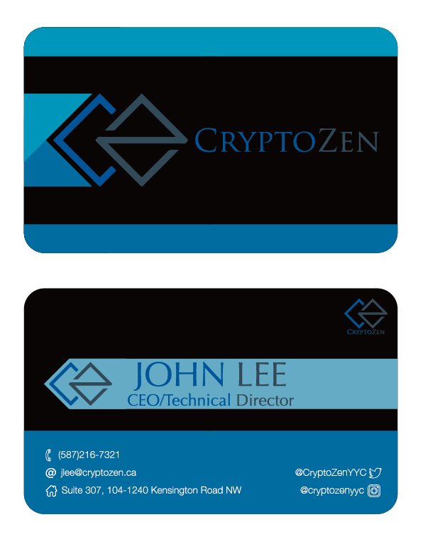 Business Card Design by patulotjessie for CryptoZen | Design #19261380