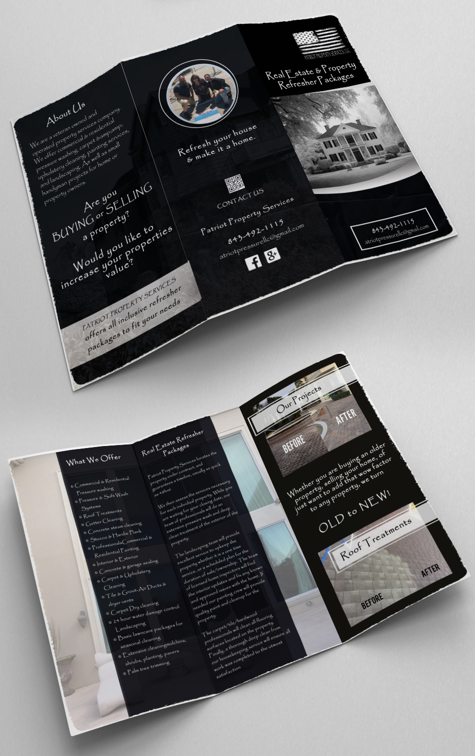 Brochure Design by Kowzi for Patriot Property Services, LLC  | Design #19267769