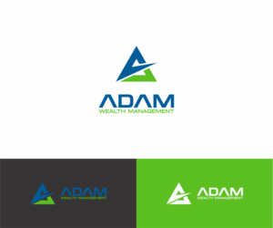 ADAM WEALTH MANAGEMENT | Logo Design by MKR
